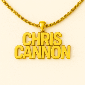 Men Double Name Pendant